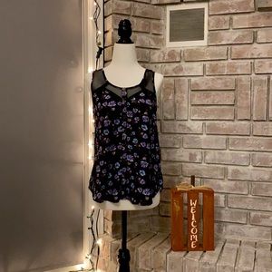 Garage Patterned Sleeveless Top